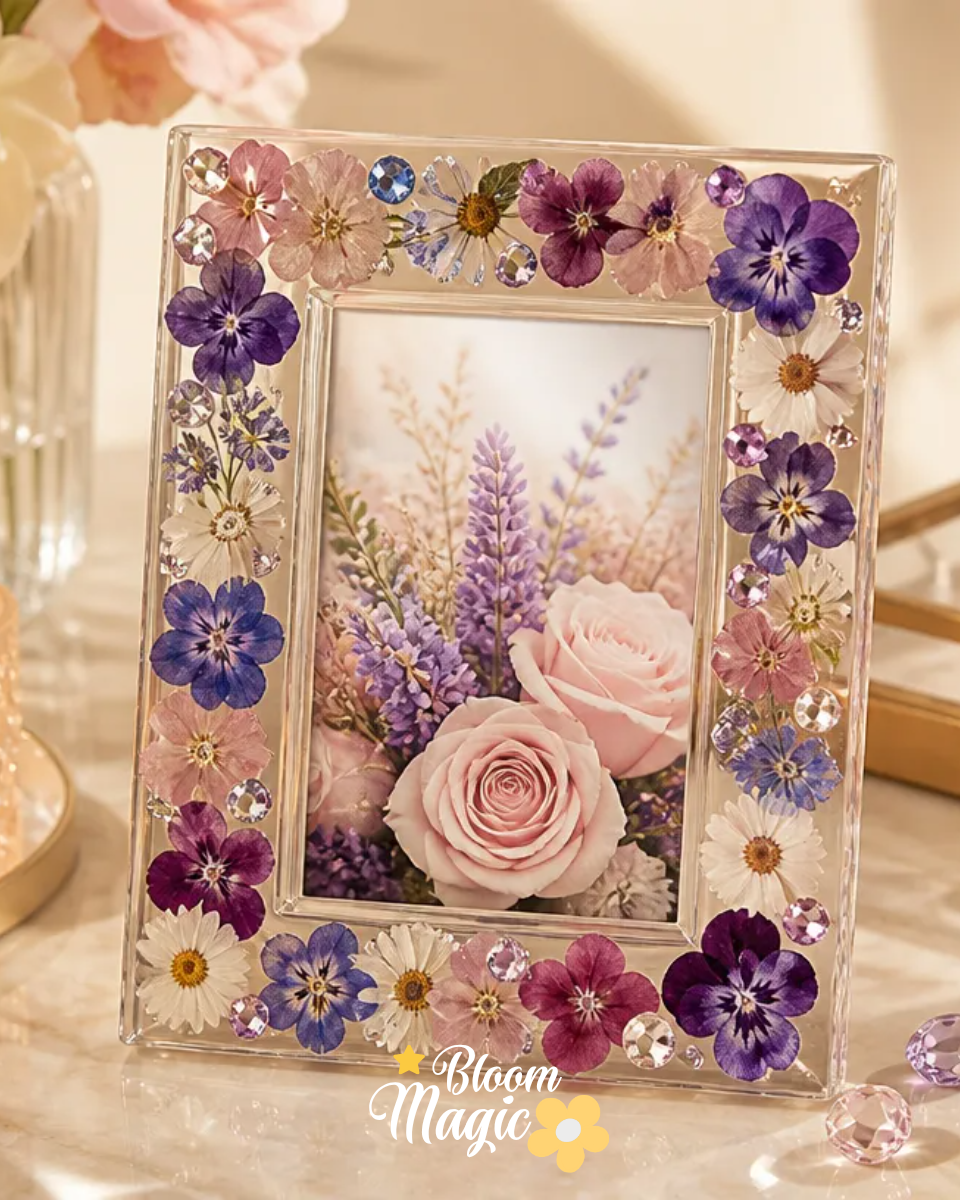 Magic Bloom DIY Pressed Flower Crystal Picture Frame