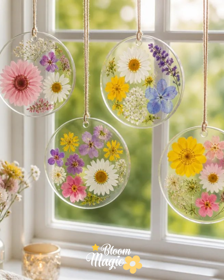 Pressed Flower Suncatcher Contact Paper