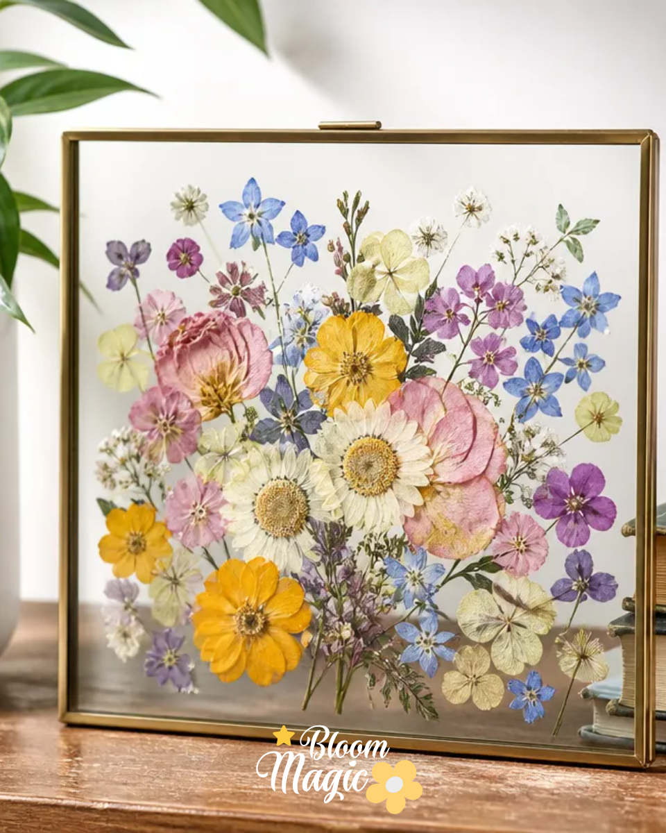 Pressed Wedding Bouquet Frame