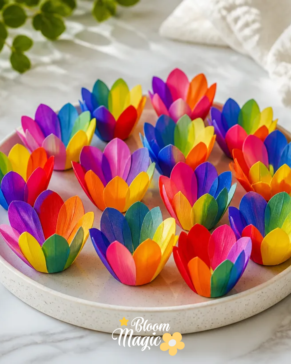 Rainbow Flower Garden DIY for Colorful Blooms
