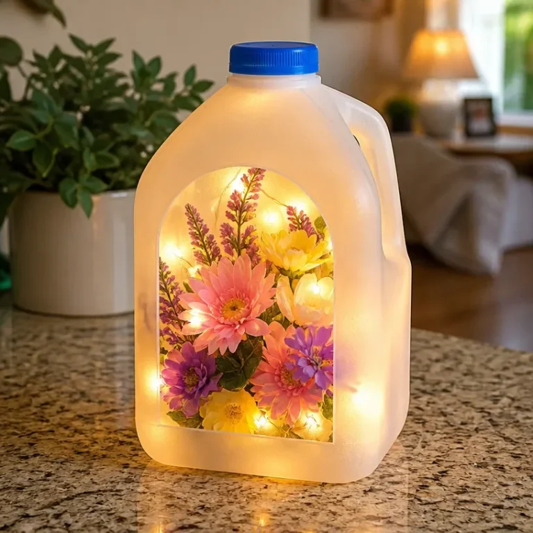 Colorful glowing flower lanterns illuminating a garden designed for evening ambiance.