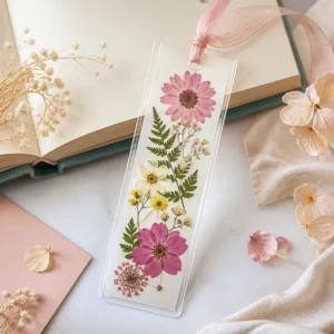 Laminated Pressed Flower Bookmark