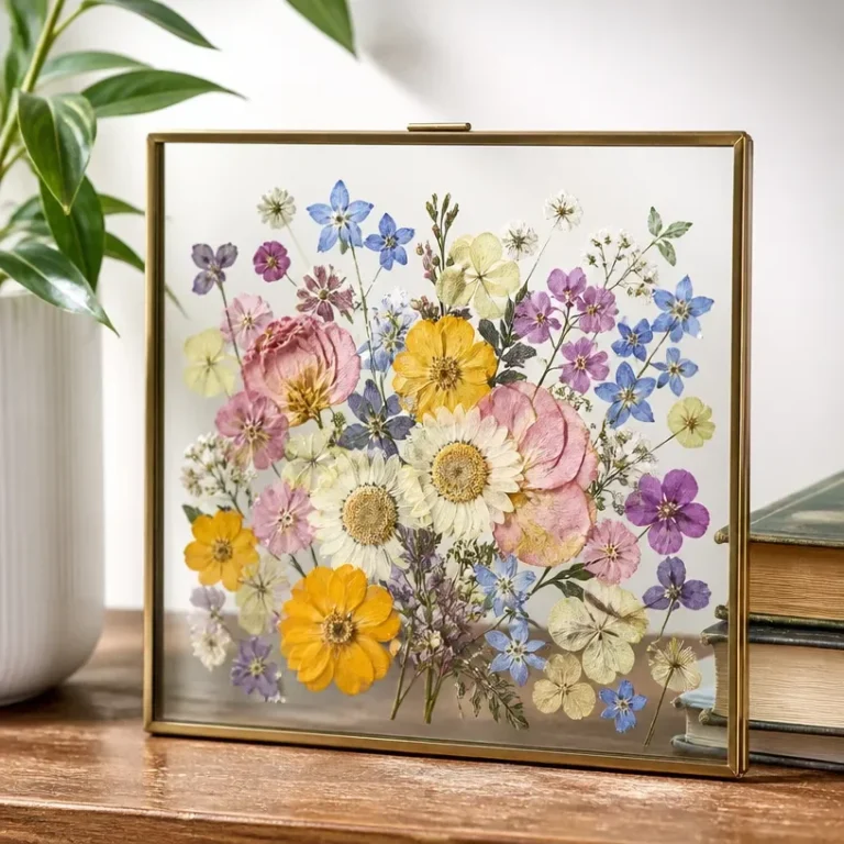 Pressed Wedding Bouquet Frame